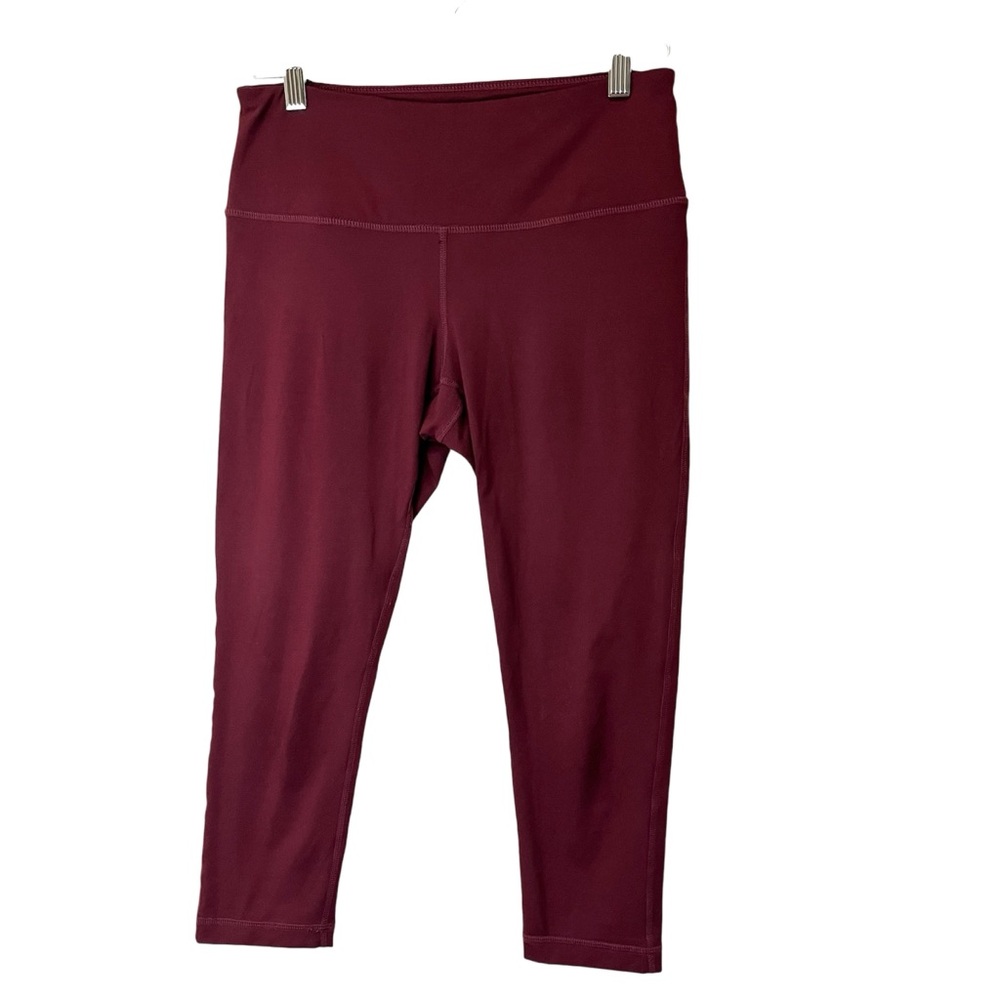 Zella Maroon Cropped Legging